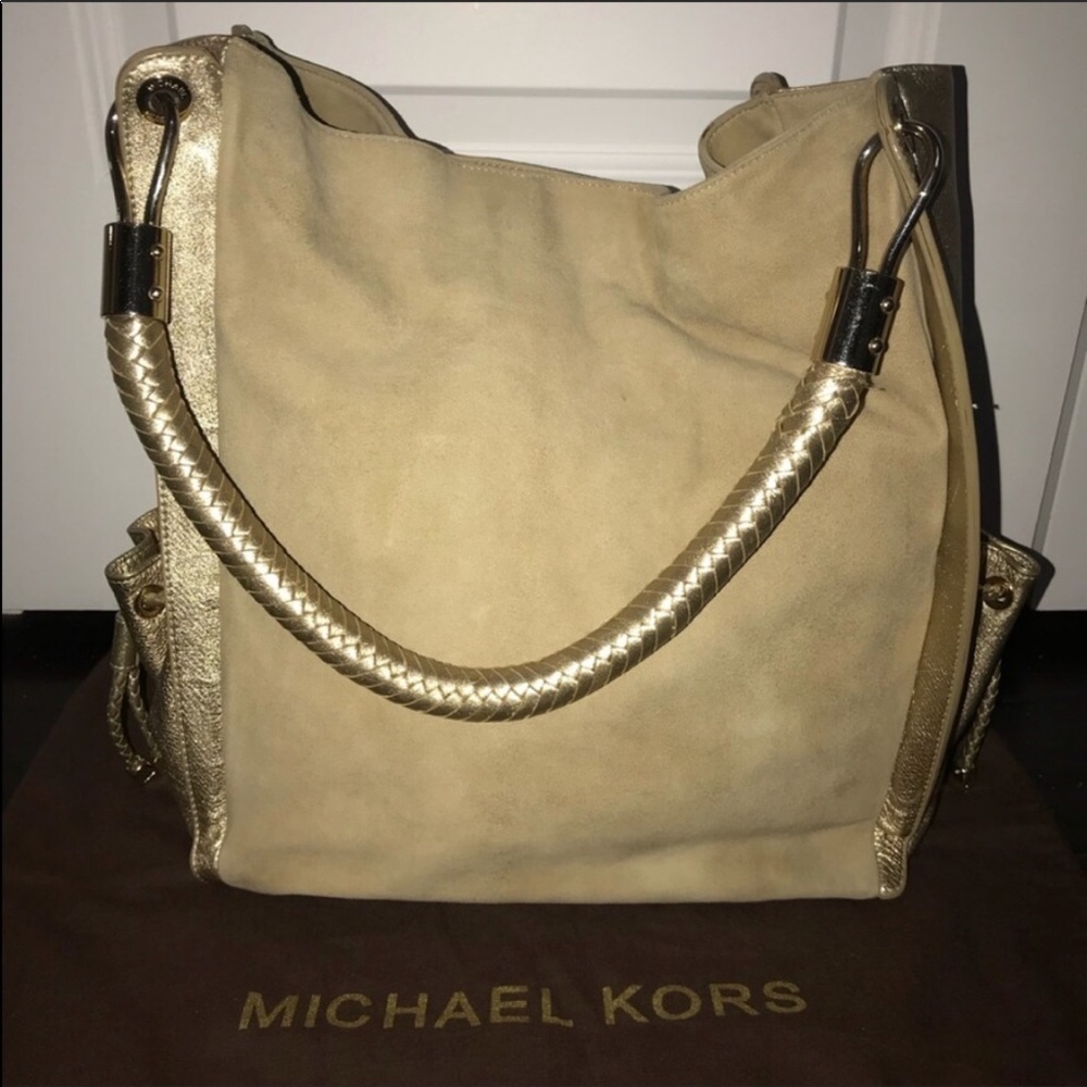 Michael Kors Collection Skorpios Suede Bag